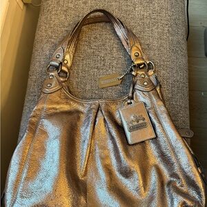Coach Shimmering Bronze Shoulder Bag